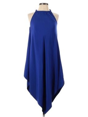 RACHEL Rachel Roy Royal Blue Asymmetrical Halter Dress